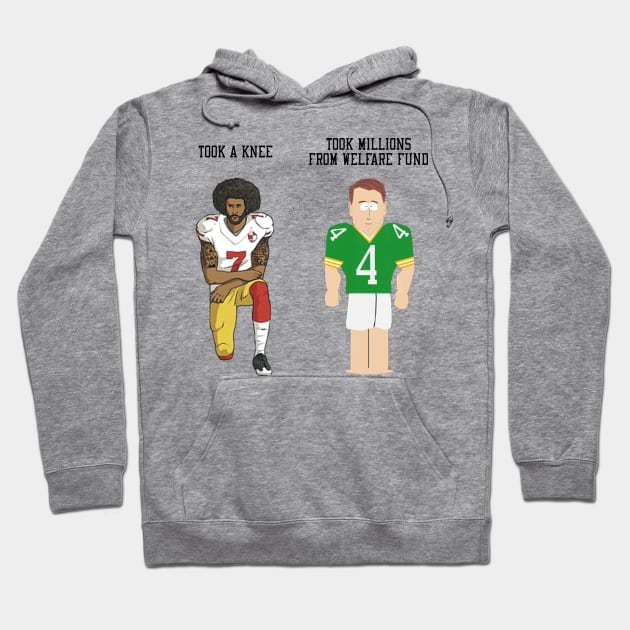 Colin Kaepernick & Brett Favre SouthPark Hoodie by MAR-A-LAGO RAIDERS